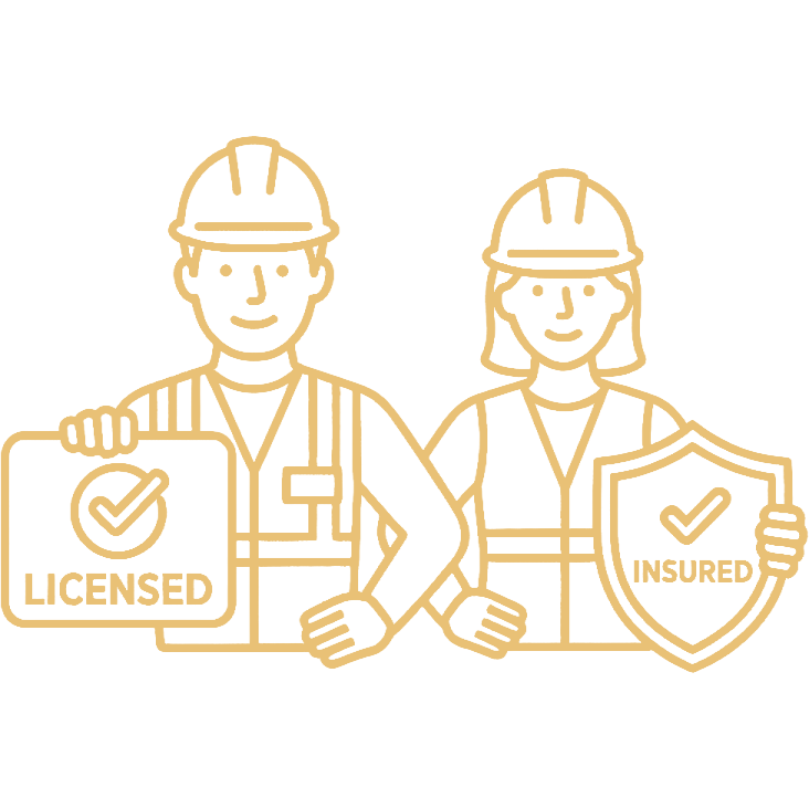 Fully licensed and insured professional crews